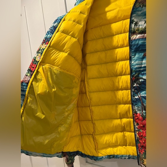 NWOT POLO Ralph Lauren Outrigger Hawaiian Tropical Print Bomber Down Jacket M - Picture 11 of 14